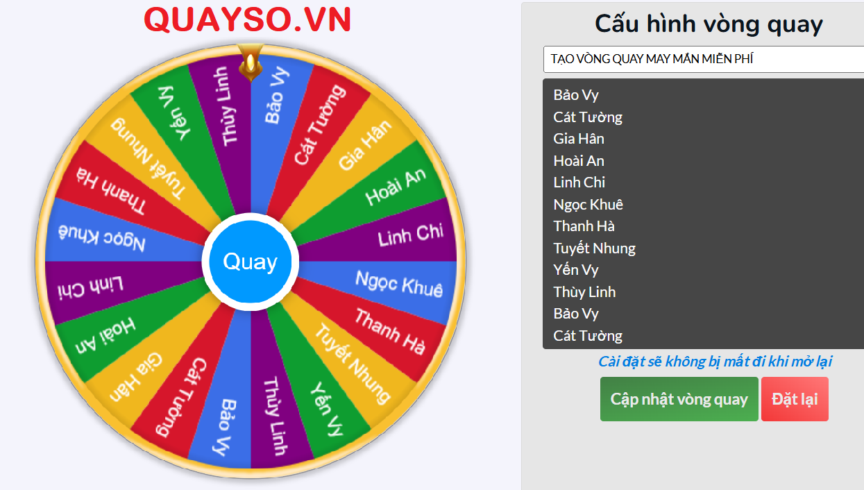 Vòng quay may mắn